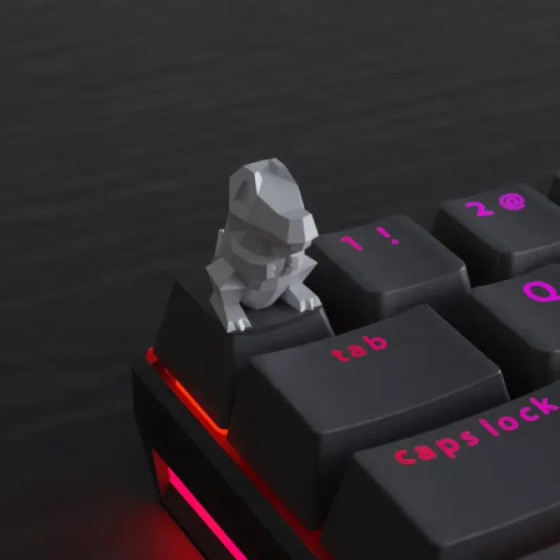 Totodile en Basse Poly - Keycap Unique | PolyPrestige3D