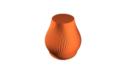 Vase à nervures
