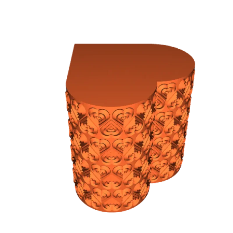 Ripple Heart Vase