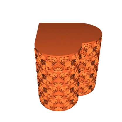 Ripple Heart Vase