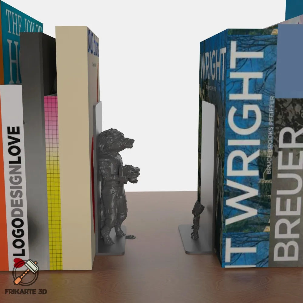 Serre-livres Rocket et Baby Groot