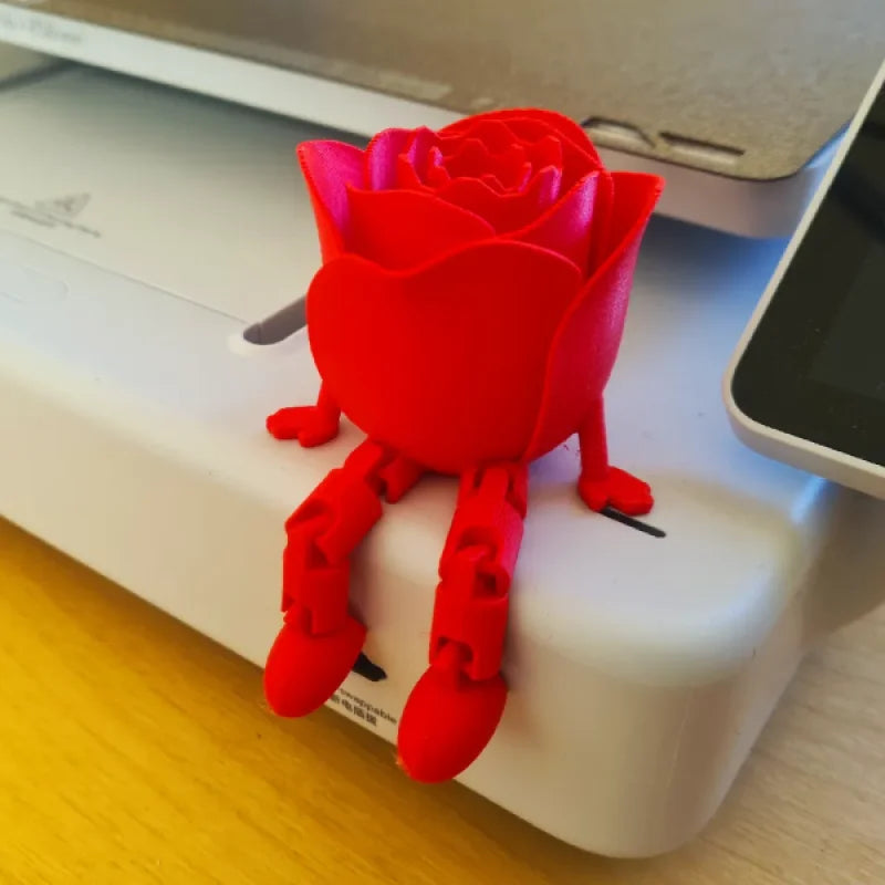 Rose articulée (Saint-Valentin)