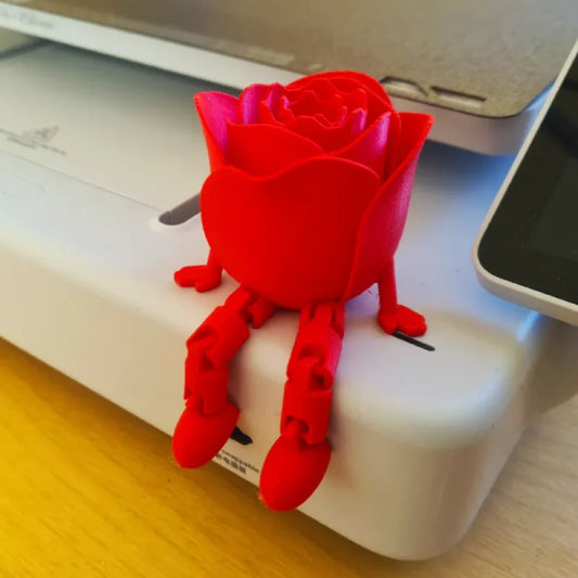 Rose articulée (Saint-Valentin)