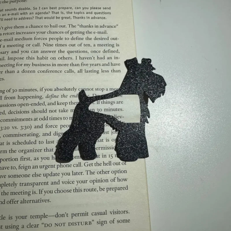 Schnauzer dog bookmark