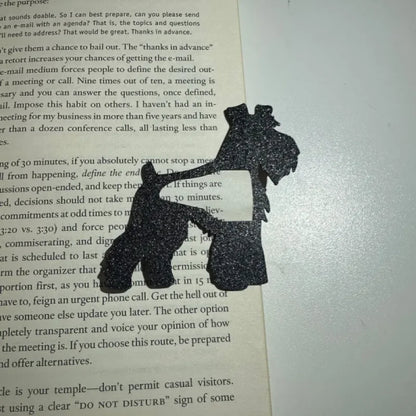 Schnauzer dog bookmark