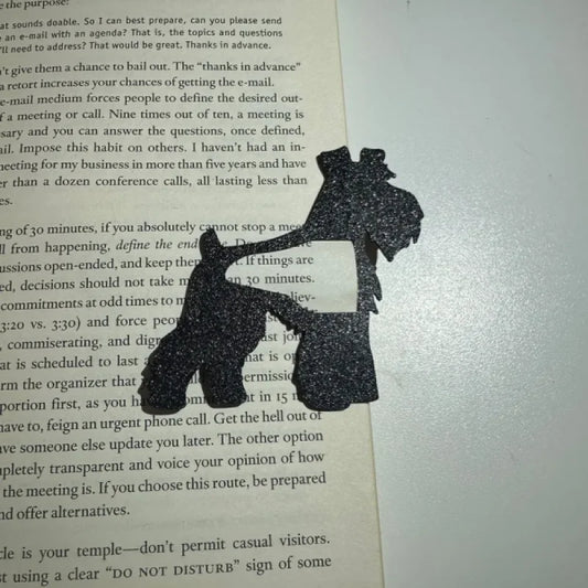 Schnauzer dog bookmark