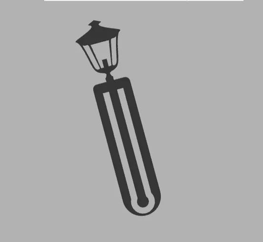 Narnia lamp post bookmark