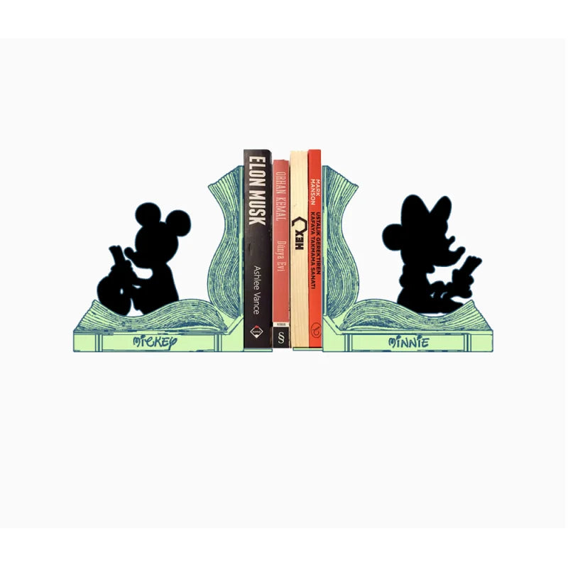 Serre-livre Mickey et Minnie en 3D - PolyPrestige 