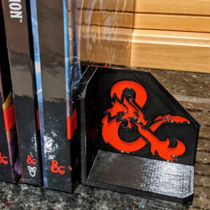 Serre-Livres avec le  Logo de D&D - PolyPrestige 3D