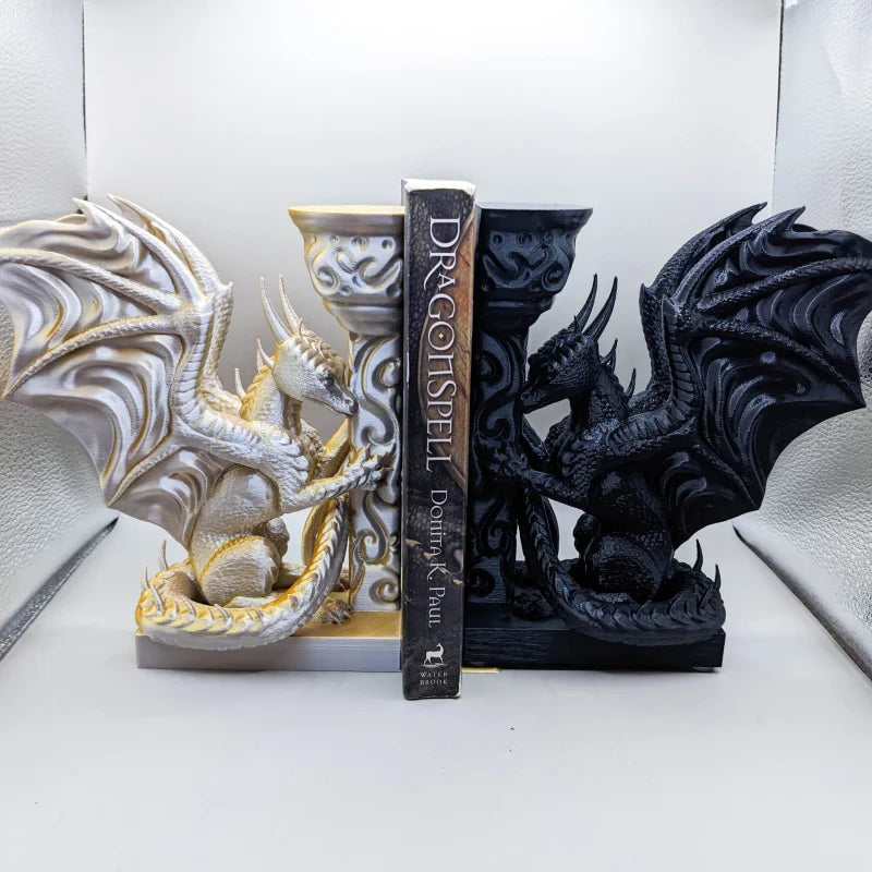  Serre-livres Dragon - Décoration d'Étagère Unique 