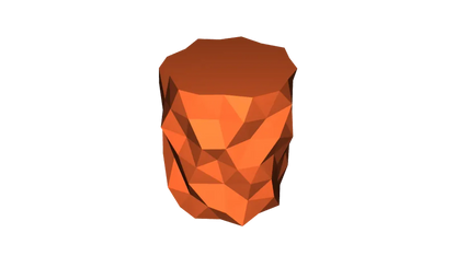 Vase Pot en low poly brisé