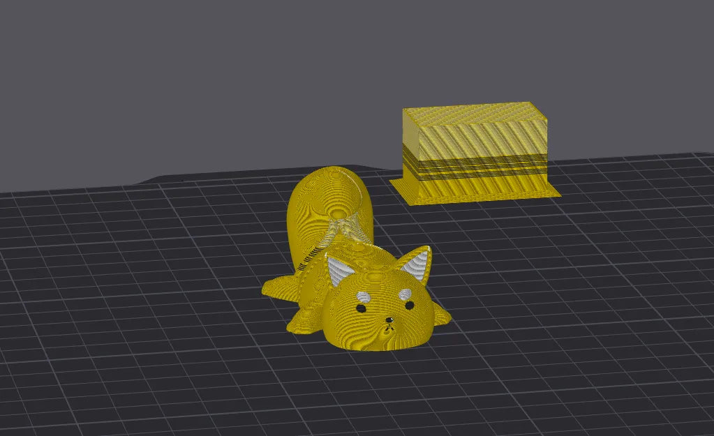 Porte-clés à figurine articulée Shiba Inu