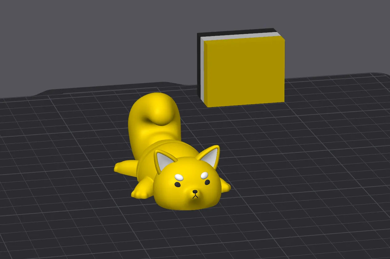Porte-clés à figurine articulée Shiba Inu