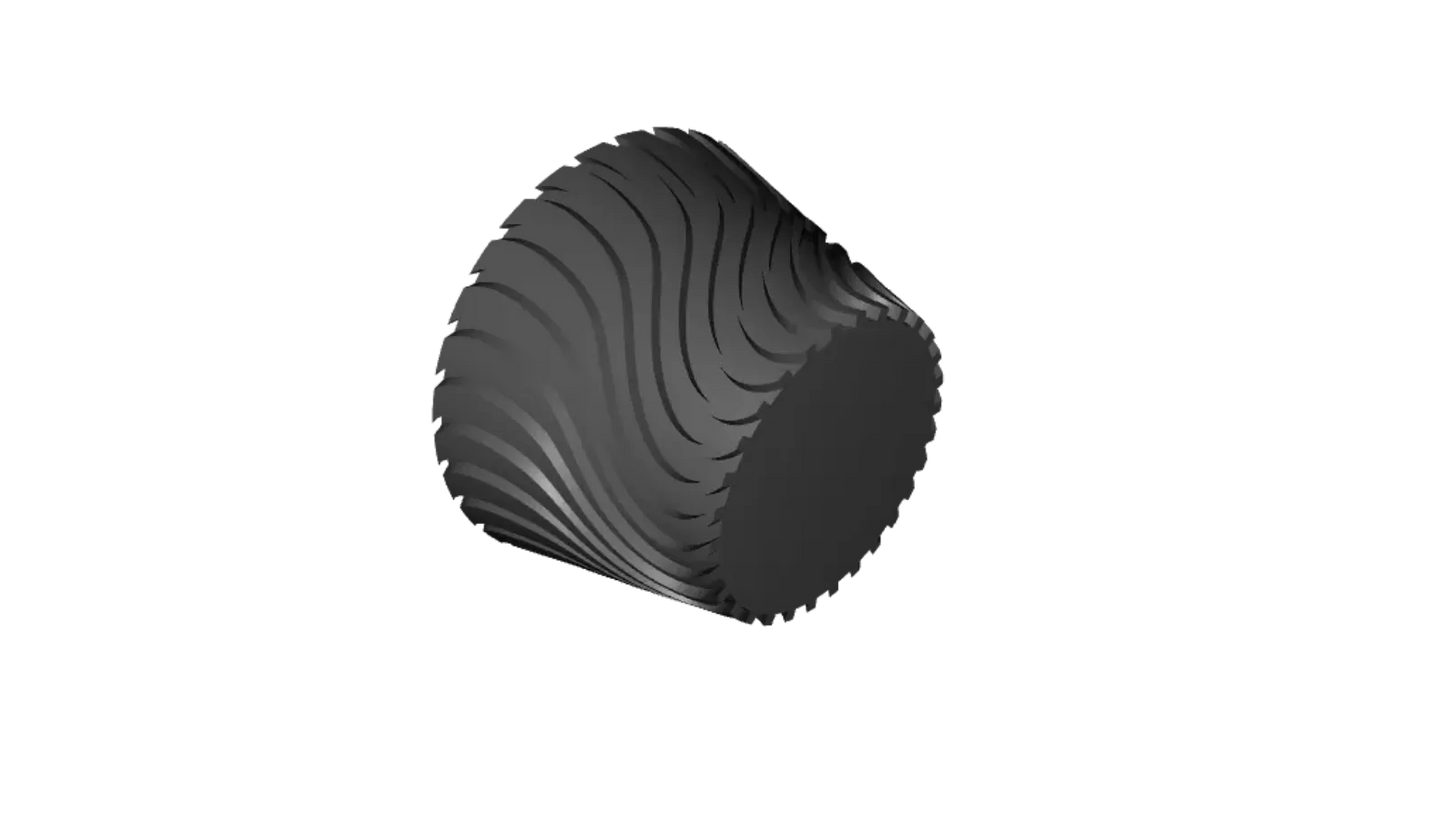 Pot de plante en spirale