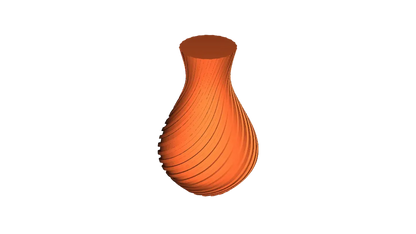 Vase en spirale
