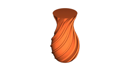 Vase en spirale