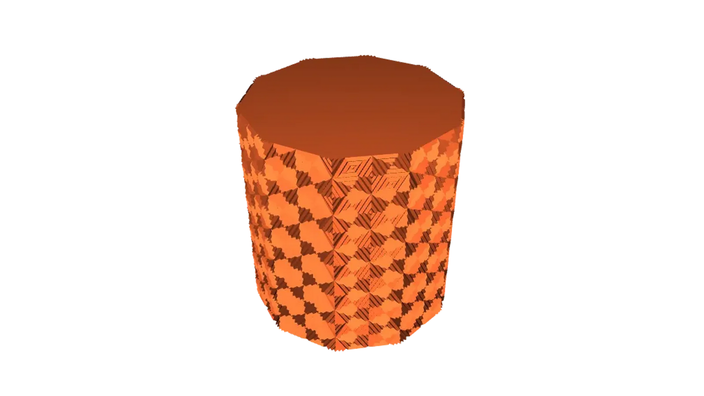 Vase en diamant étoilé