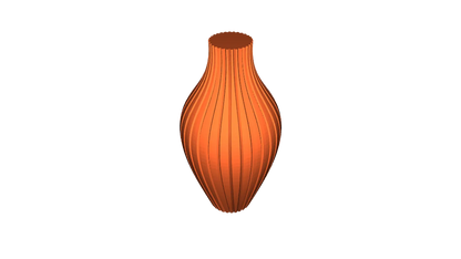 Vase à Ampoule Rayé, (Mode Vase)