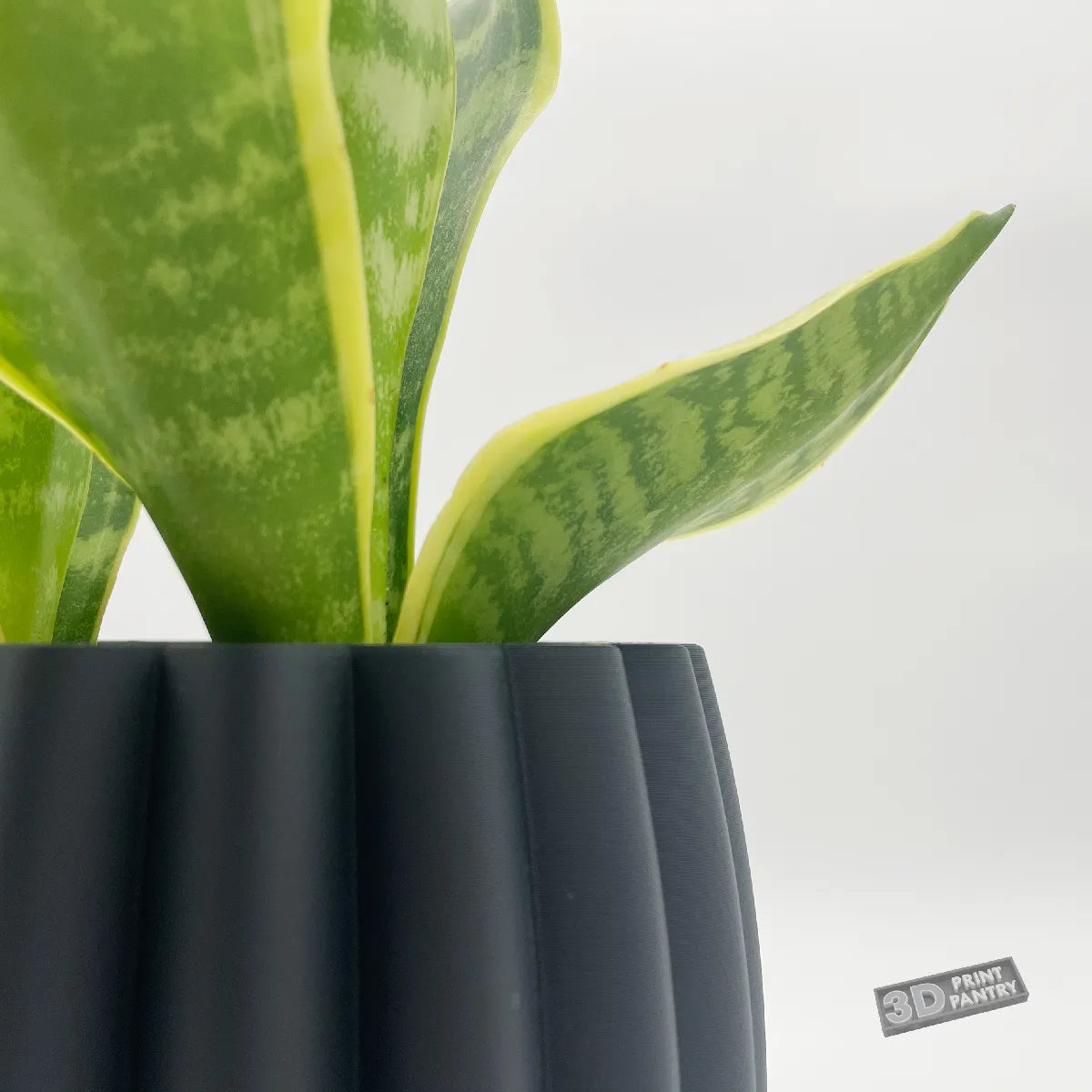 Pot de Plante Décoratif Rayé