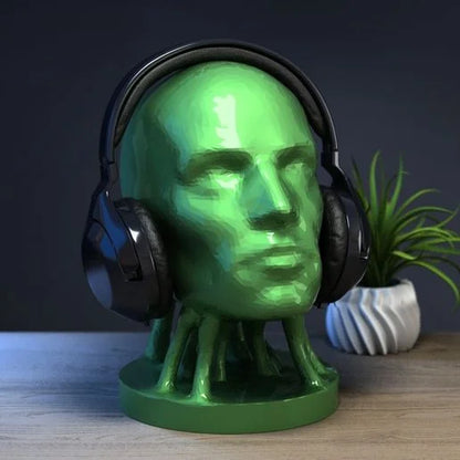 Support casque abstrait humain Support casque cyborg Cadeau parfait pour gamer Cadeau pour fans de science-fiction