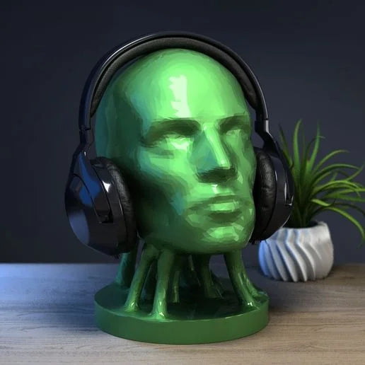 Support casque abstrait humain Support casque cyborg Cadeau parfait pour gamer Cadeau pour fans de science-fiction
