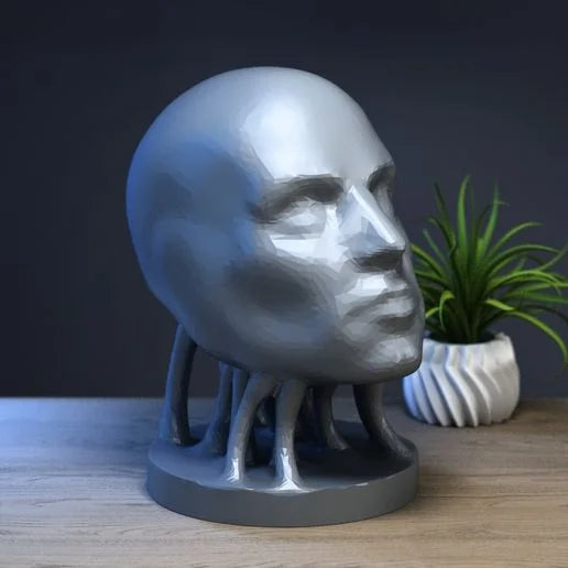 Support casque abstrait humain Support casque cyborg Cadeau parfait pour gamer Cadeau pour fans de science-fiction