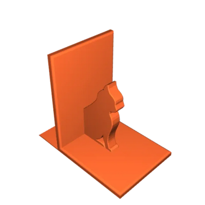 Support de livre en forme de chat
