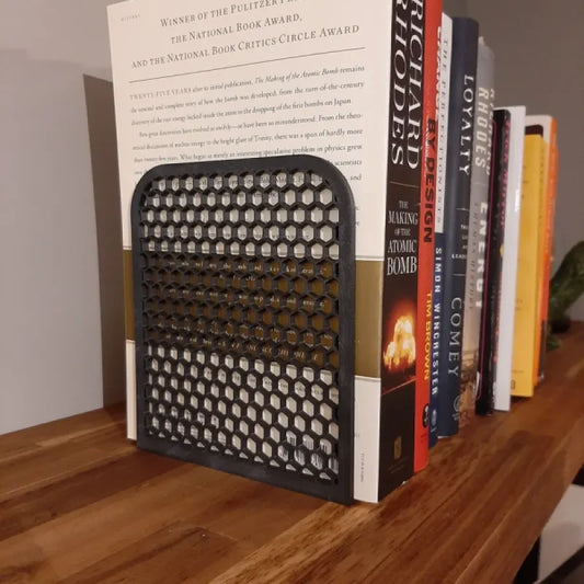 Support de livre en nid d’abeille