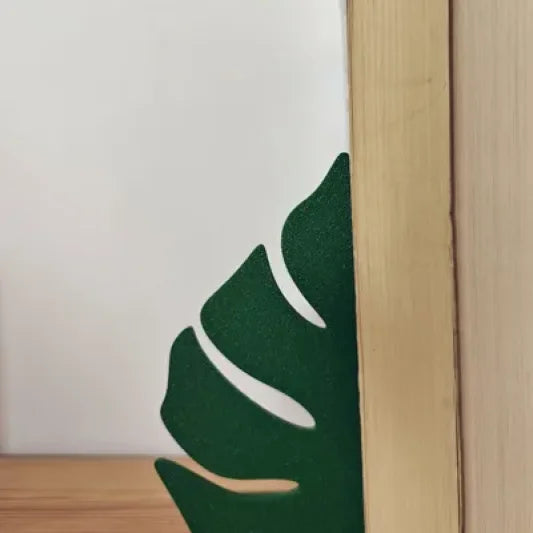 Supports de livre en forme de feuille de Monstera