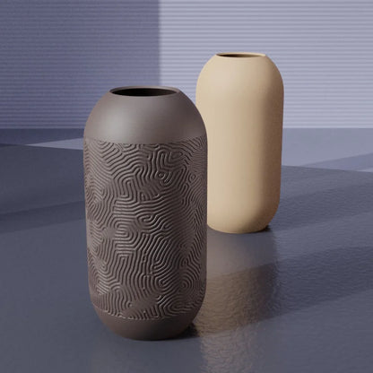 Vase Motif Ondulé - PolyPrestige3D