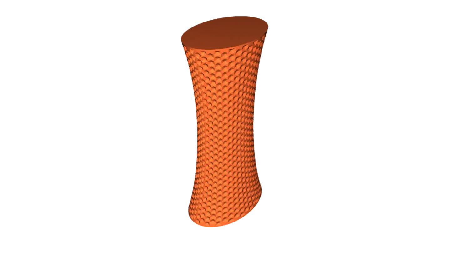 Vase Trophée | Texture Hexagonale (Mode Vase)