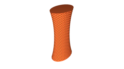 Vase Trophée | Texture Hexagonale (Mode Vase)