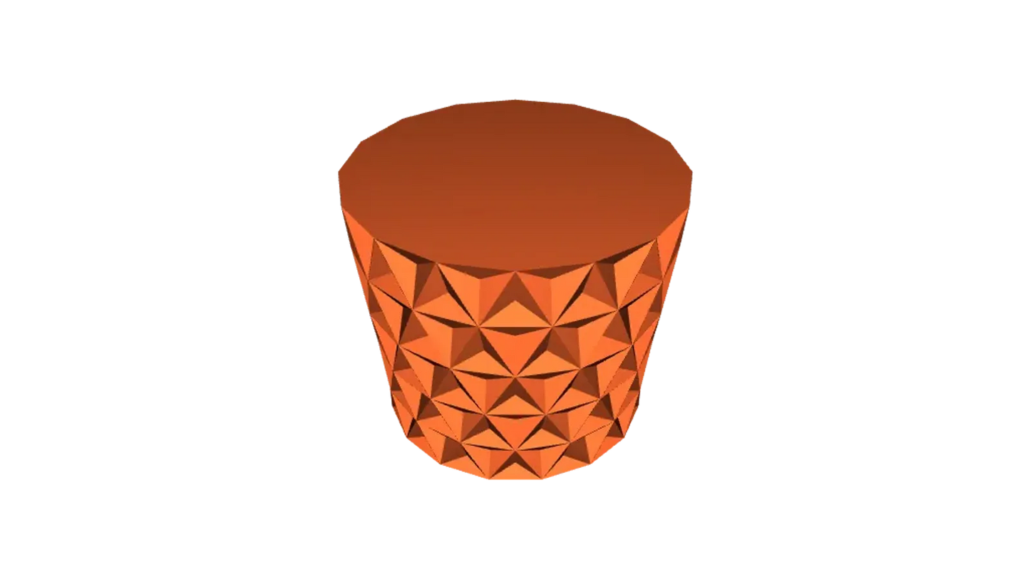 Pot triangle traditionnel V - jardinière en mode vase