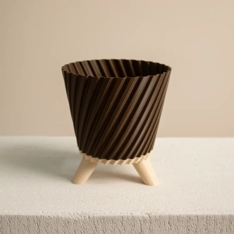 Twisted Planter with Legs Vase Mode