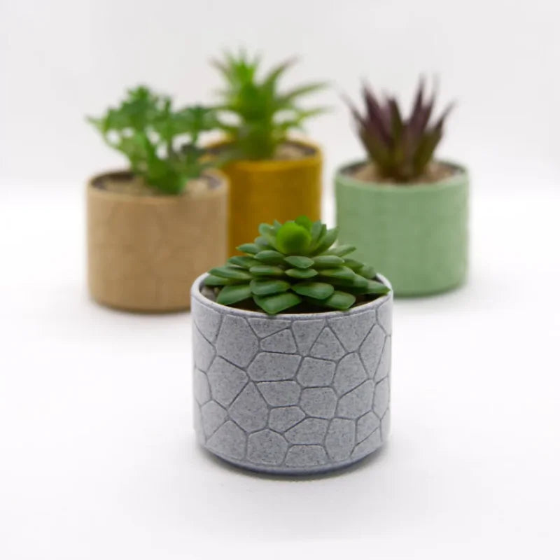 Vase #3 - curved Stone Pattern