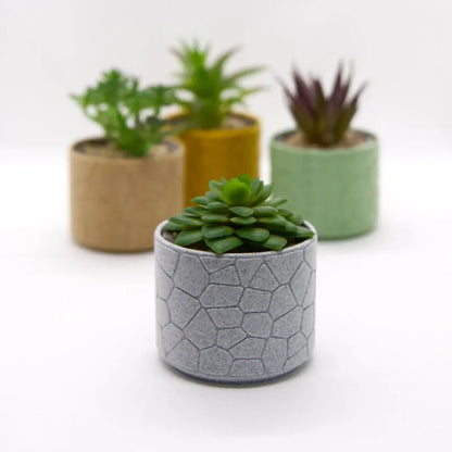 Vase #3 - curved Stone Pattern