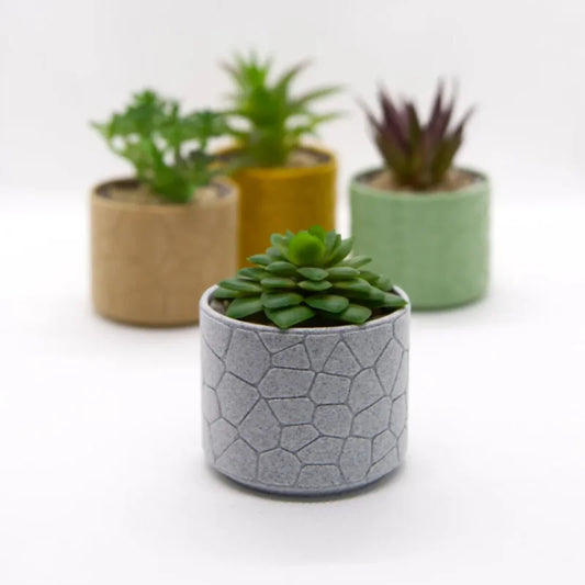 Vase #3 - curved Stone Pattern