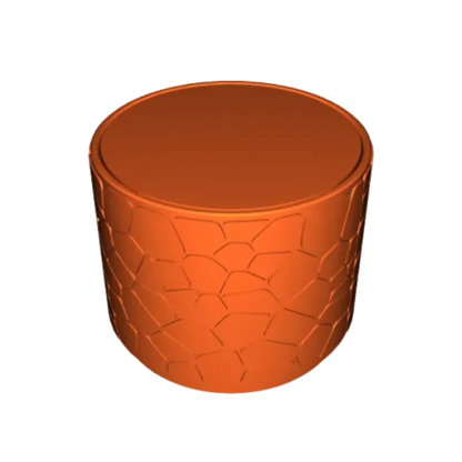 Vase #3 - curved Stone Pattern