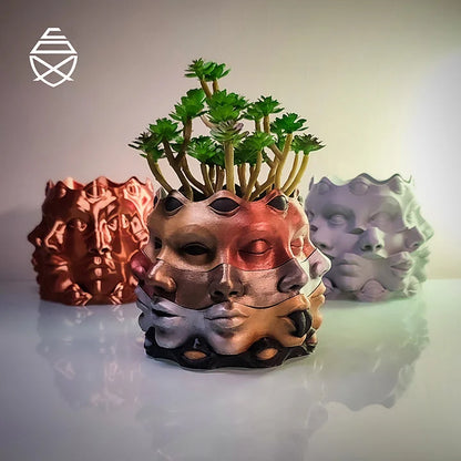 Vase Multi-Facettes - Élégance Unique | PolyPrestige3D