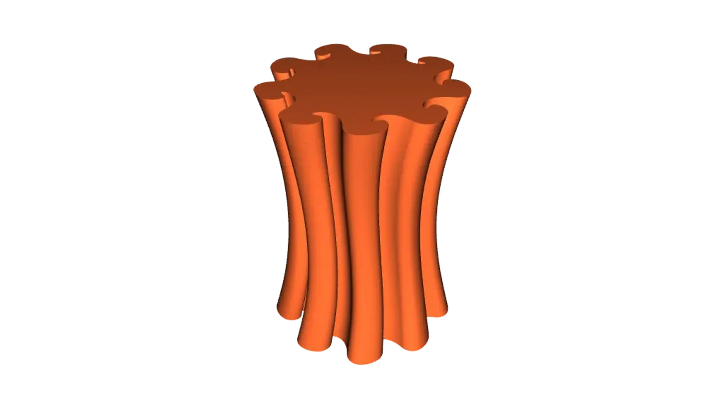 Vase ondulé (mode vase)