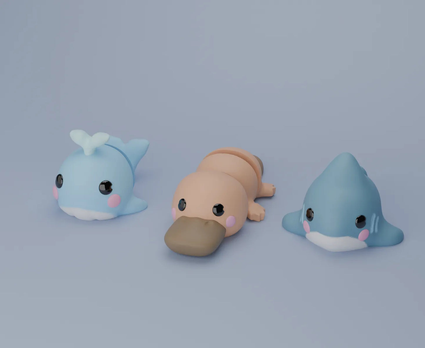 Porte-clés ornithorynque 3D Flexi