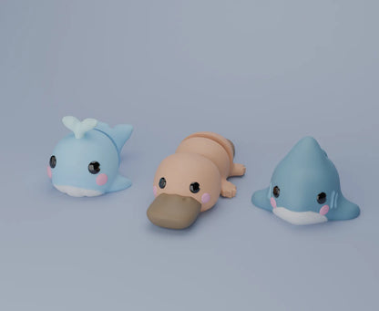 Porte-clés ornithorynque 3D Flexi